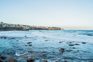 Bronte, Australia - 19 January 2025 : Bronte beach after sunset