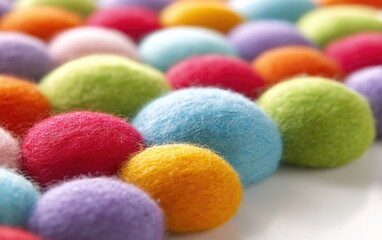 A Plethora of Pom-Poms in Vivid Colors