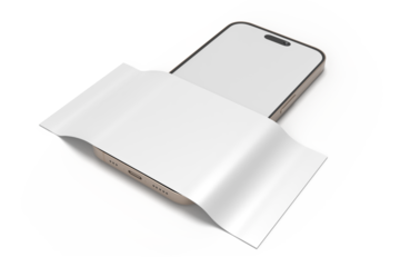 3D Smartphone and Social media 4 Items carousel feed post mockup isolated on background. Social frame mobile app page template for user post feed, like, share, comment, portfolios, online shops, Ads