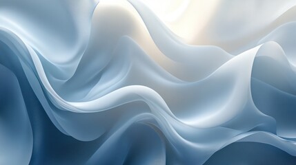 Obraz premium Abstract light blue fabric folds, elegant background, for design use