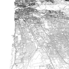 Fototapeta premium 3D illustration of city and urban in Rabat Morocco