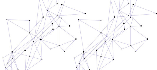 Abstract tech network connection dots. Digital technology and big data analysis background.