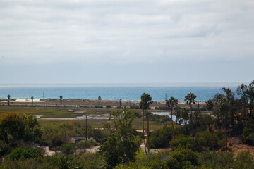 Pacific Ocean view point in Interstate 405, close to San Diego, California, United States
