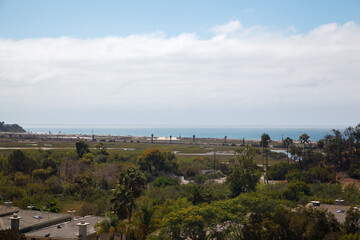 Obraz premium Pacific Ocean view point in Interstate 405, close to San Diego, California, United States