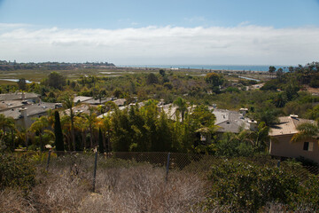 Pacific Ocean view point in Interstate 405, close to San Diego, California, United States