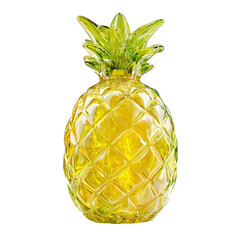 Imaginary clear pineapple fruit concept on transparent background


