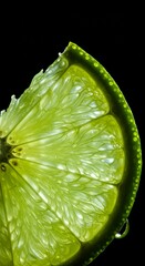 Lime slice closeup fruit photography