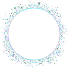 Glitter sparkle blue circle frame