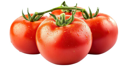 thick meat tomatoes on white background