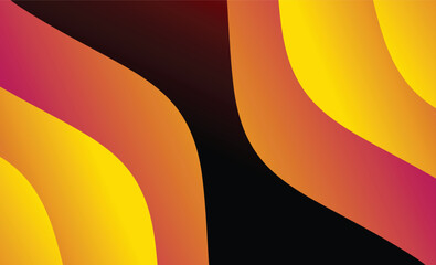 Colorful abstract wavy shape gradient design vector  Minimalist posters, cover, wall arts with colorful geometric shapes and liquid color. Modern wallpaper design for presentation and sale background.
