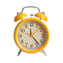 Bright yellow alarm clock