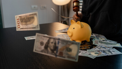 a man uses his savings to buy his dream home, this man plans his finances to buy a home, he uses...