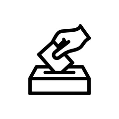 Simple, outline graphic of a stylized object