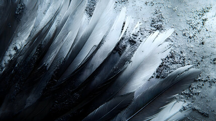 Chicken Feathers Close-Up