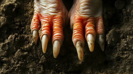 Chicken Claws in Soil