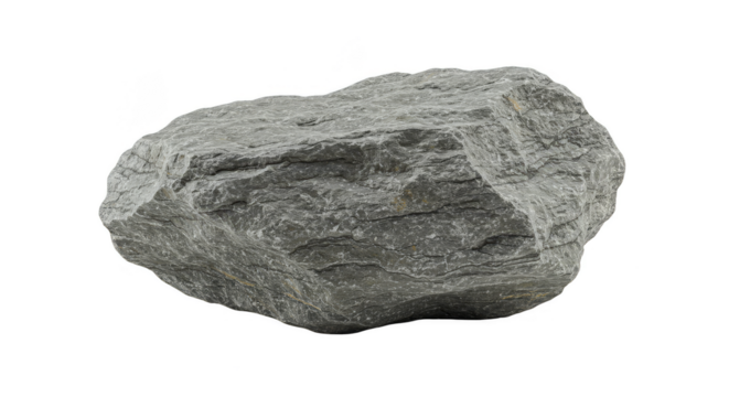 Isolated Shiny Metallic Mineral Rock Stone Element On Transparent Background - Powered by Adobe