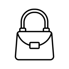 bag icon white on background
