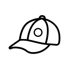  hat icon white on background