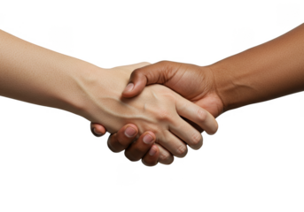 Business Handshake Depicting Contract Agreement Between Two Individuals