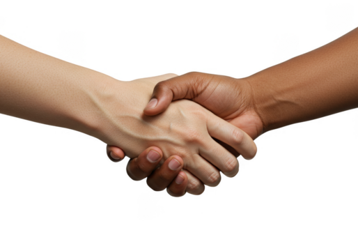 Business Handshake Depicting Contract Agreement Between Two Individuals