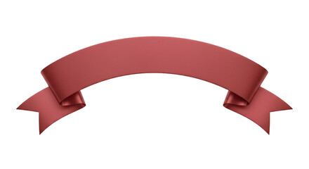 Red ribbon banner for text or title