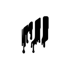 Abstract dark image with splatter effect