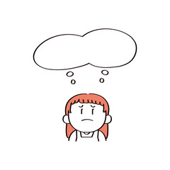 人物とフキダシのイラスト