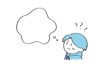 人物とフキダシのイラスト