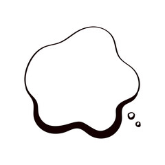 手描きのフキダシ