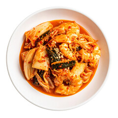 Traditional Korean Fermented Dish with Seafood Mix