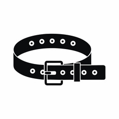 Belt icon silhouette vector illustration