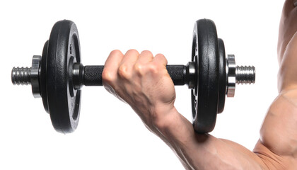 Person Lifting Dumbbell Weight Training
