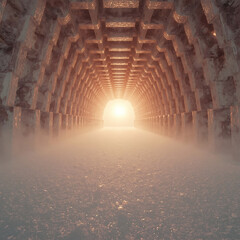 Obraz premium light in the tunnel