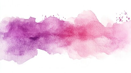 Obraz premium Soft watercolor brush strokes blending pink 