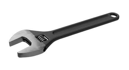 Isolated Spanner Adjustable Wrench Tool for Repair Metallic Silver Gray