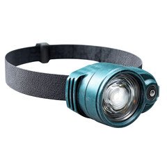 Render Teal Headlamp Headlamp Lighting on a transparent background.