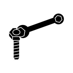 tools icon white on background