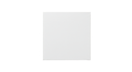 Isolated Square White Block On Transparent Background Clean Simple Design