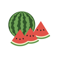 Watermelon Slices: Fresh Summer Fruit Illustration