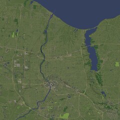 3D illustration of city and urban in Rochester USA