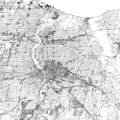 3D illustration of city and urban in Rochester USA