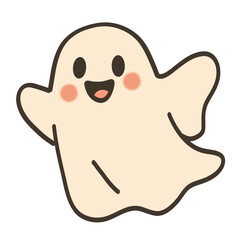 Halloween cute ghost 