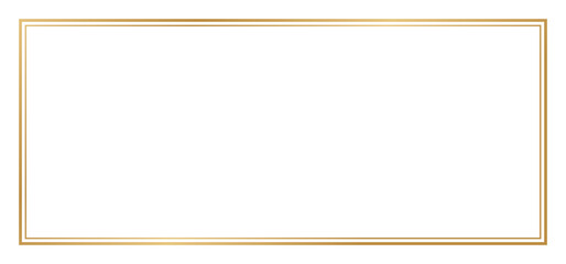 ゴールドのシンプルフレームセット