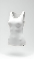 Isolated White Tank Top on Mannequin for Fashion Display