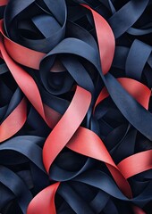 199. Interwoven ribbon pattern in 3D texture