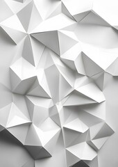 102. Folded paper geometric pattern with light shadows