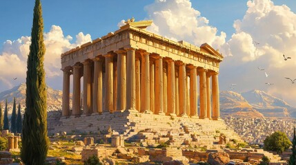 Fototapeta premium Exploring Baalbek: The Splendor of an Ancient Greek City