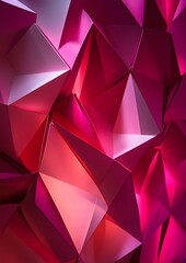 102. Folded paper geometric pattern with light shadows