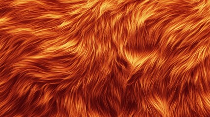 Naklejka premium Close-up view of a vibrant orange fur background.