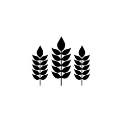 grain icon isolated sign symbol vector, flat black simple illustration for web and app..eps